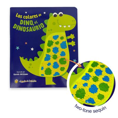 Children boardbook with sequins